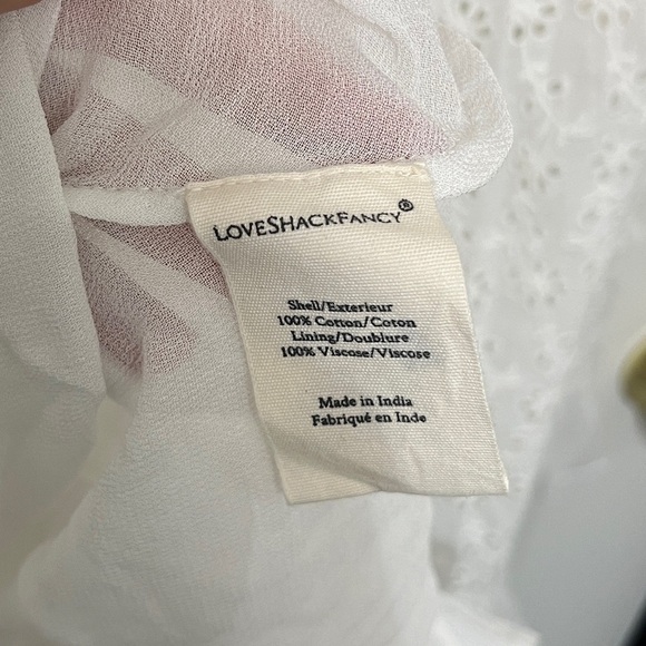 NEW LOVESHACKFANCY preslina dress in true white - Picture 13 of 14